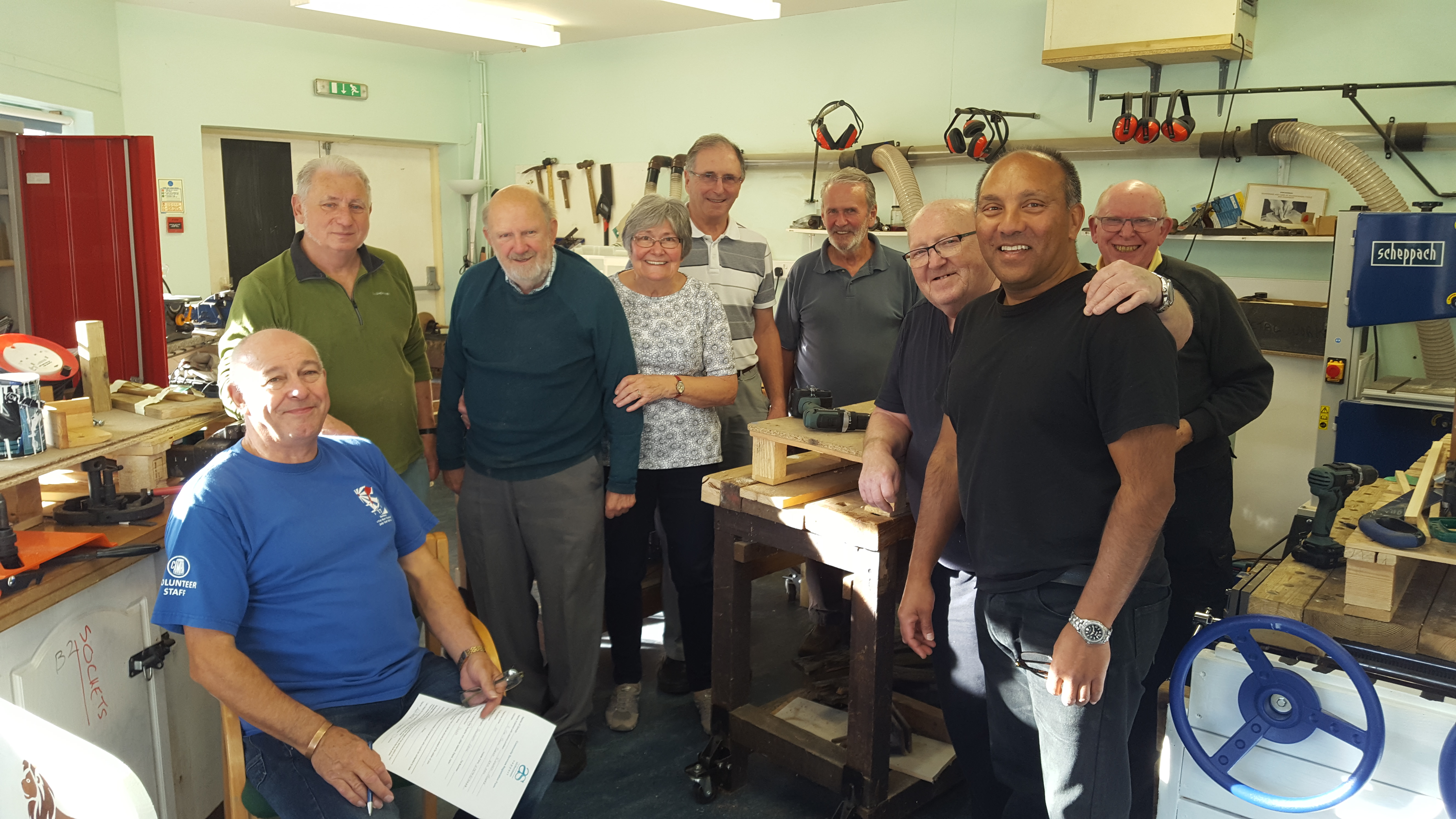 Members of Corsham memory shed