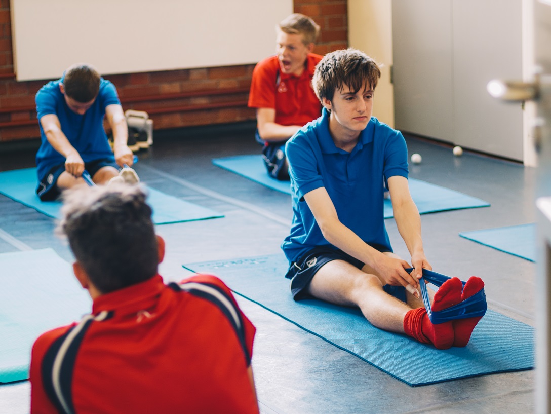 pupils doing pilates 