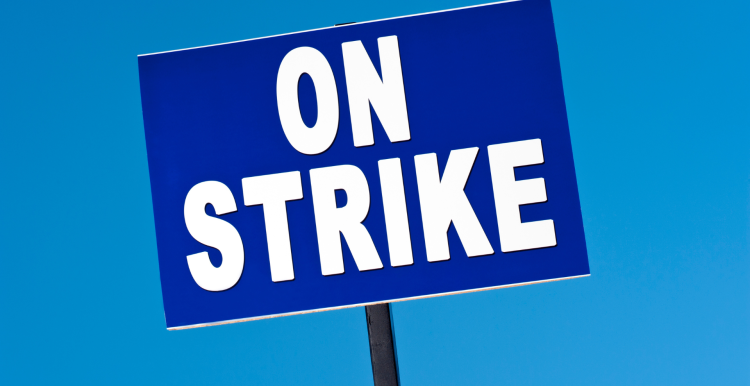 on strike sign