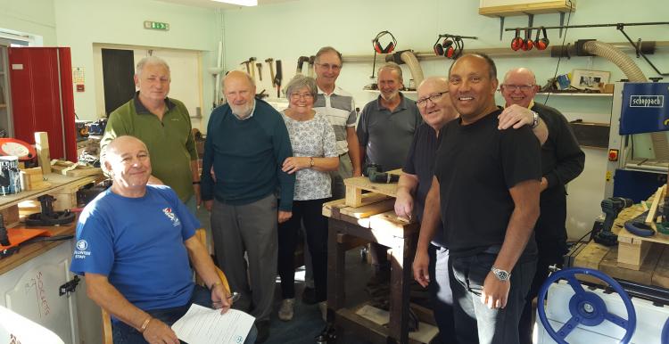 Members of Corsham memory shed