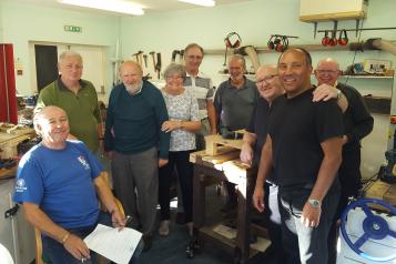 Members of Corsham memory shed