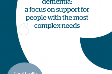 Dementia supporting complex needs front cover