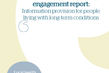 Information provision for people living with long term conditions report front cover