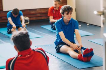 pupils doing pilates 