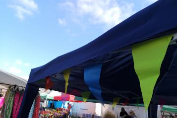 gazebo with bunting 