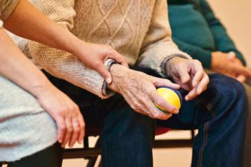older person and carer