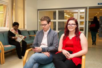 people in waiting room