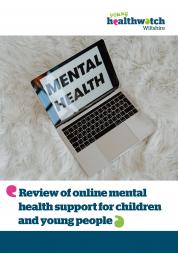 Review of online mental health support for children and young people front cover