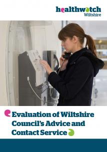 Advice and contact report front cover showing woman on payphone