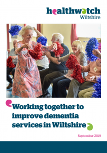 Working Together to Improve Dementia Services front cover